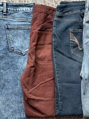 Men's Jean Shorts - Brown, Light Blue & Dark Blue Casual Pack
